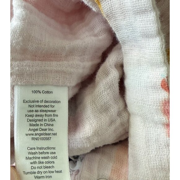 Angel Dear Ice Cream Print Cotton Muslin Bubble Romper Size 18-24mo Beach Summer - Picture 6 of 10